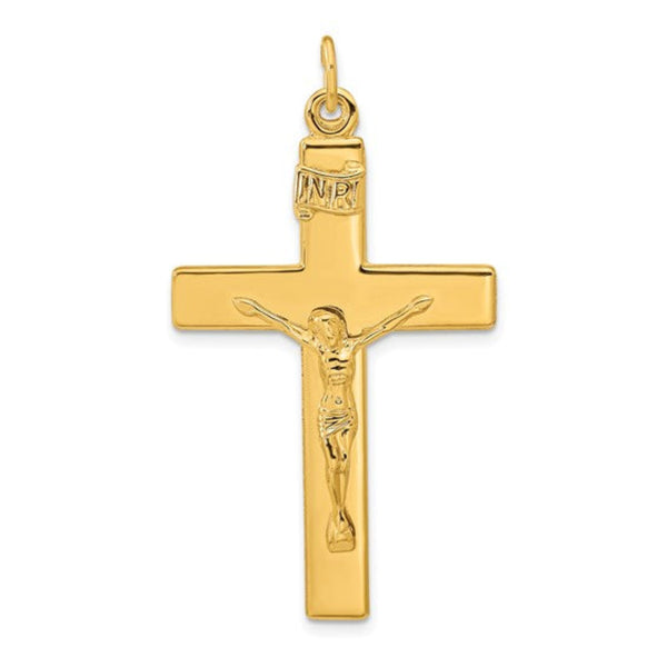 YGP Sterling Solid Square Crucifix