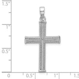 SS Solid Cross with Textured Edges