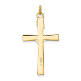 SS Two-Tone Solid Crucifix