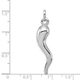 SS Solid Italian Horn Charm