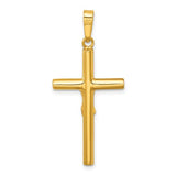 YGP Sterling Round Solid Crucifix