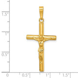 YGP Sterling Round Solid Crucifix