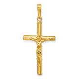 YGP Sterling Round Solid Crucifix