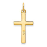 YGP Sterling Solid Dia Cut Cross