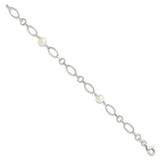 SS 7-7.5mm FWP Link Bracelet