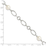 SS 7-7.5mm FWP Link Bracelet