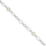 SS 7-7.5mm FWP Link Bracelet