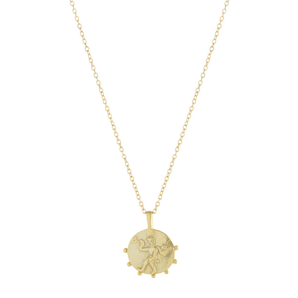 SS YGP 18" Coin Pendant with Chain