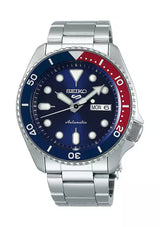 Men's Seiko Watch 5 Sports Automatic Blue and Red SRPD53