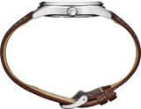 Men's Seiko Watch Brown Band Green Dial SUR449