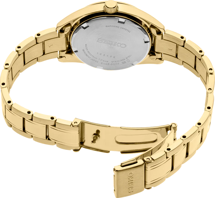 Reloj de pulsera Seiko Essentials STST dorado para mujer SUR632