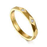 14K Y Gold 0.04ctw 2.5mm G/SI2 High Polished Diamond Ring
