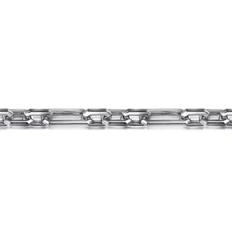 SS 8.5" Hollow Figaro Chain Bracelet