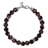 SS 8" Tiger's Eye Beaded Bracelet