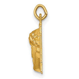 14K Y Gold Hollow Christ Head Pendant