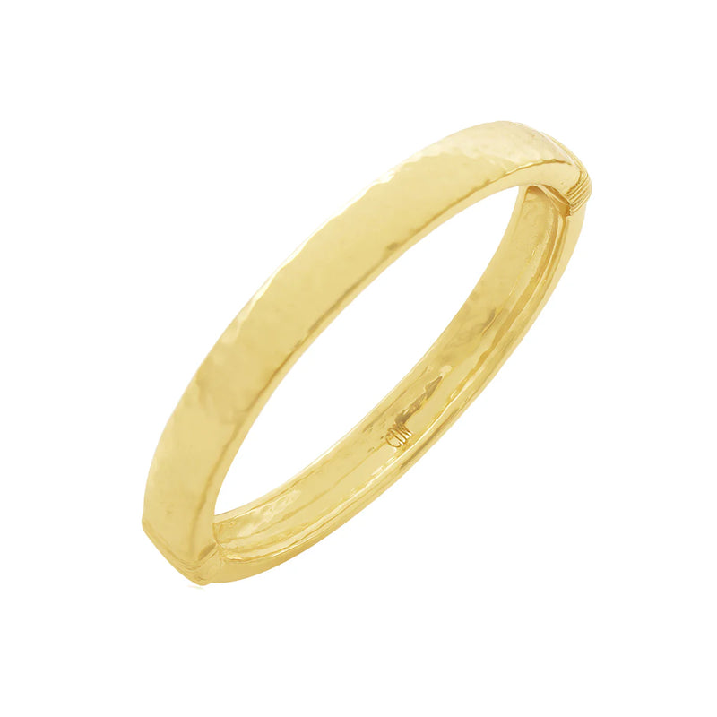 Brass YGP  Cleopatra Oval Hinged Bangle