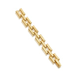 Brass YGP  Pathway Link Bracelet 7.5"