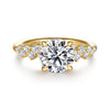 14K Y Gold 0.47ctw G/SI1 Diamond Hidden Halo Engagement Ring