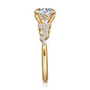 14K Y Gold 0.47ctw G/SI1 Diamond Hidden Halo Engagement Ring