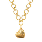 Brass YGP Heart Love Pendant