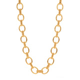 Brass YGP Cleopatra Regal Link Necklace 16"+2''