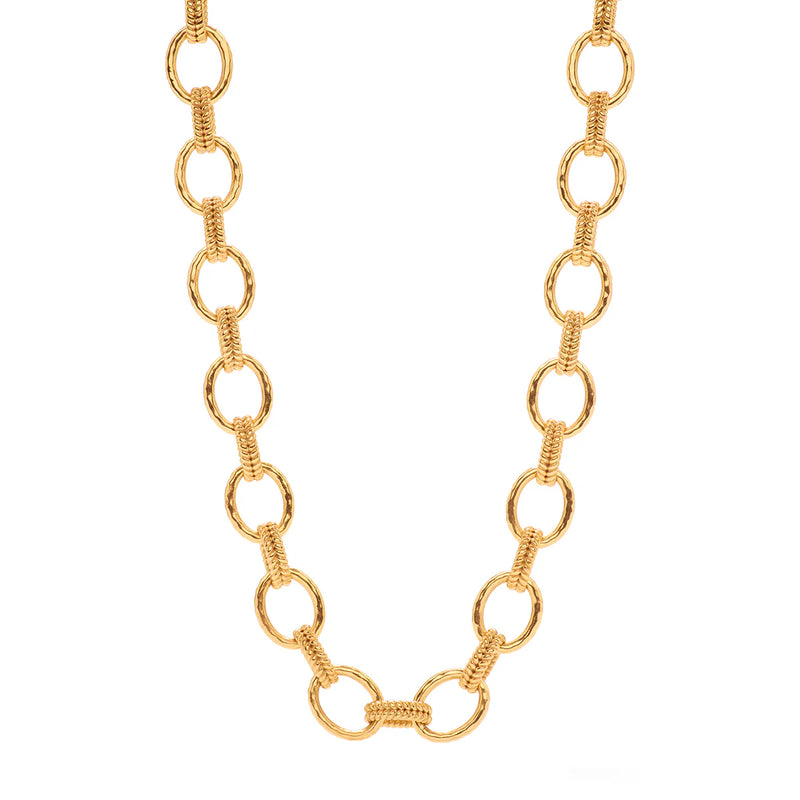 Brass YGP Cleopatra Regal Link Necklace 16"+2''