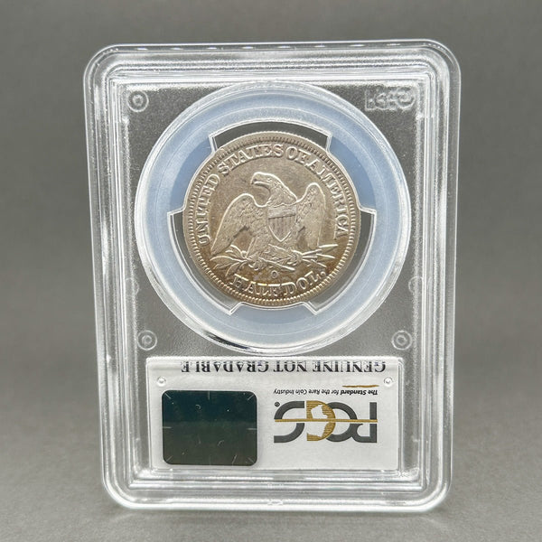 Estate 0.9 Fine Silver 1854 - O Liberty Seated Half Dollar XF 92 - Walter Bauman Jewelers