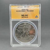 Estate 0.9 Fine Silver 2000 - P Silver Eagle MS 60 - Walter Bauman Jewelers