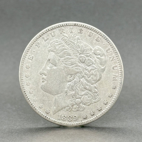 Estate 0.900 Fine Silver 1889 $1 Morgan Dollar Coin b - Walter Bauman Jewelers