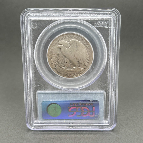 Estate 0.900 Fine Silver 1919-D Walking Liberty Half Dollar PCGS VG08 - Walter Bauman Jewelers