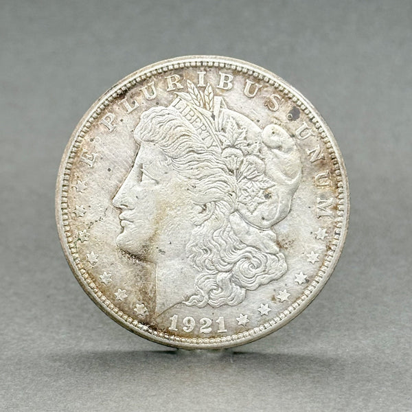 Estate 0.900 Fine Silver 1921 $1 Morgan Dollar Coin - Walter Bauman Jewelers