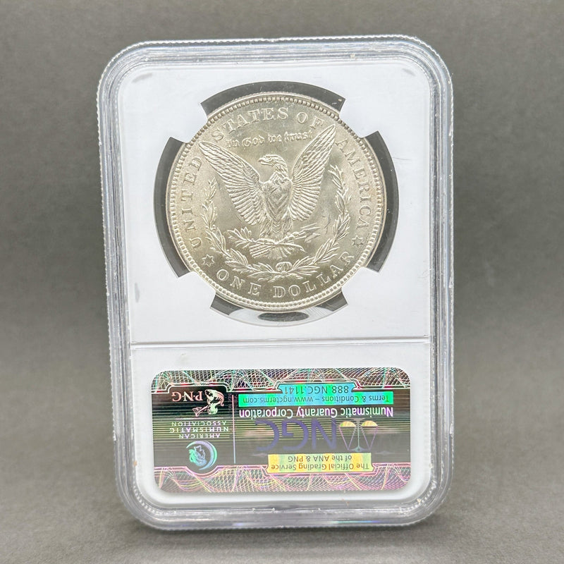 Estate 0.900 Fine Silver 1921 $1 Morgan Dollar NGC MS65 - Walter Bauman Jewelers