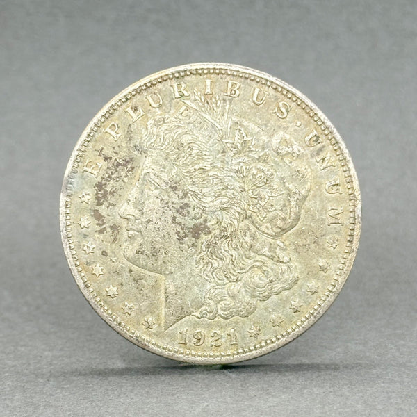 Estate 0.900 Fine Silver 1921 Morgan $1 Dollar Coin - Walter Bauman Jewelers