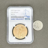 Estate 0.999 Fine 2022 Gold Eagle $50 Coin NGC MS70 - Walter Bauman Jewelers