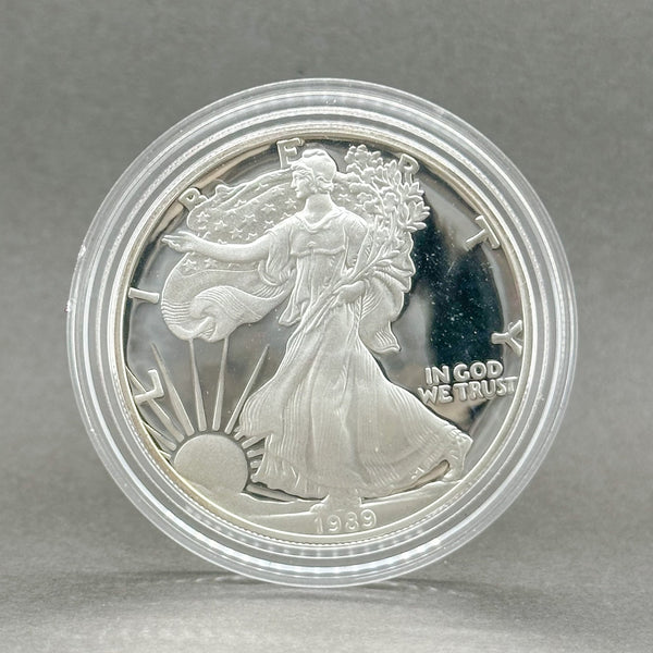 Estate 0.999 Fine Silver 1989-S American Eagle Dollar Coin - Walter Bauman Jewelers