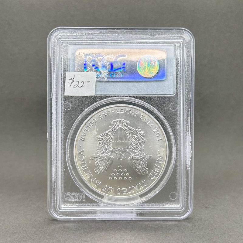 Estate 0.999 Fine Silver 2000 American Eagle $1 PCGS MS68 Dollar Coin - Walter Bauman Jewelers