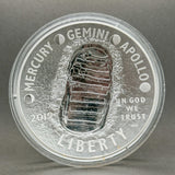 Estate 0.999 Fine Silver 2019 Apollo 5 oz Dollar Coin B - Walter Bauman Jewelers