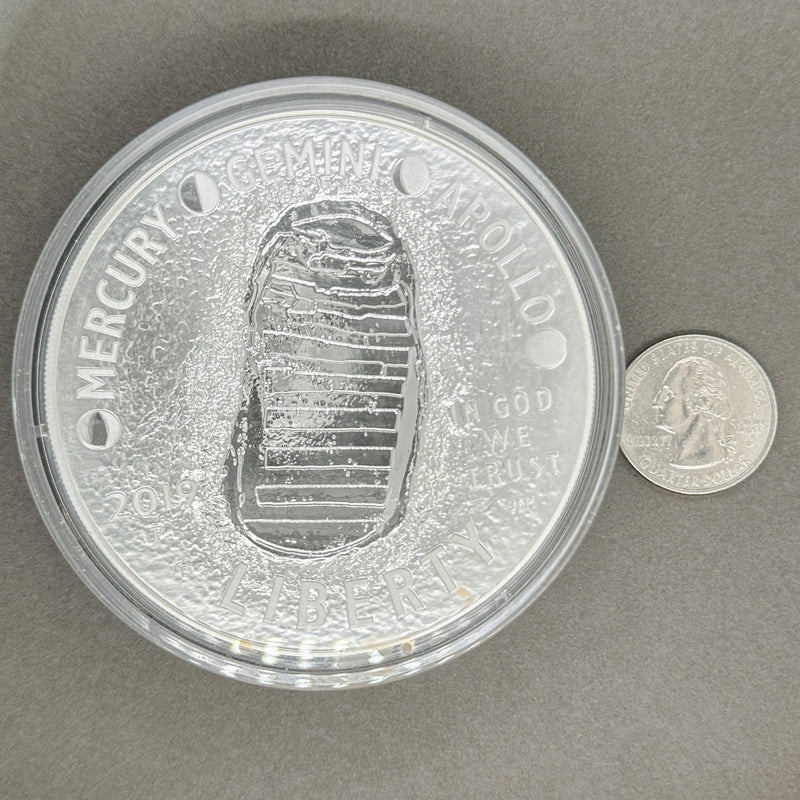 Estate 0.999 Fine Silver 2019 Apollo 5 oz Dollar Coin B - Walter Bauman Jewelers