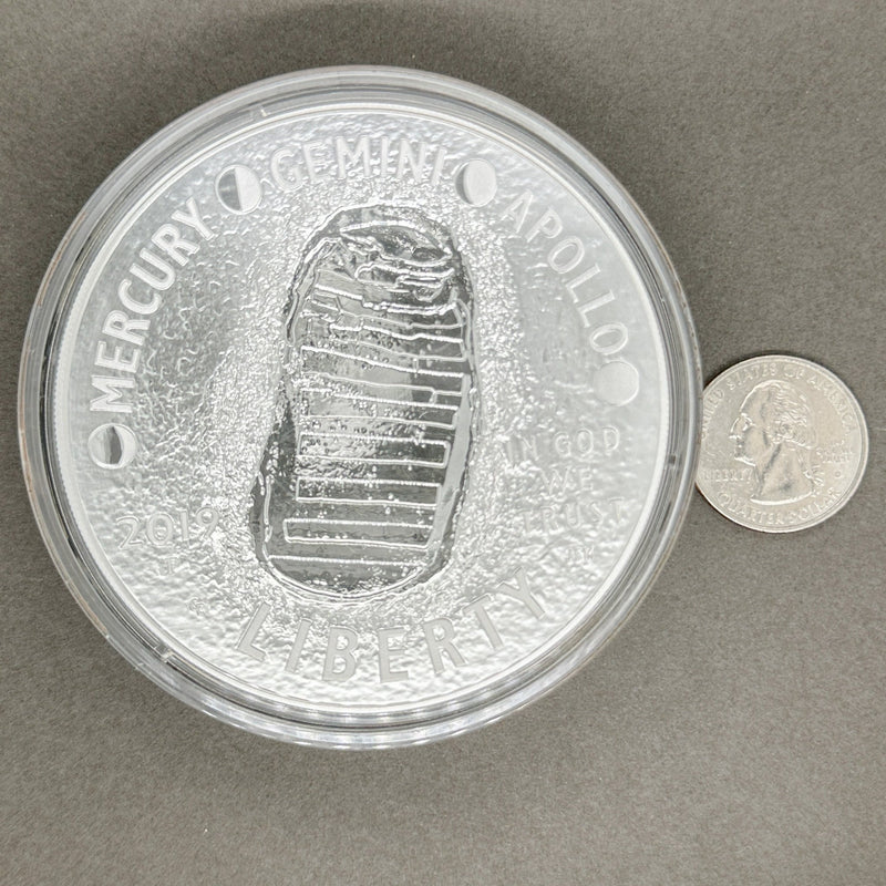 Estate 0.999 Fine Silver 2019 Apollo 5 oz Dollar Coin C - Walter Bauman Jewelers