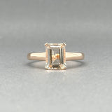 Estate 10K R Gold 1.85ct Morganite Ring - Walter Bauman Jewelers