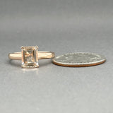 Estate 10K R Gold 1.85ct Morganite Ring - Walter Bauman Jewelers