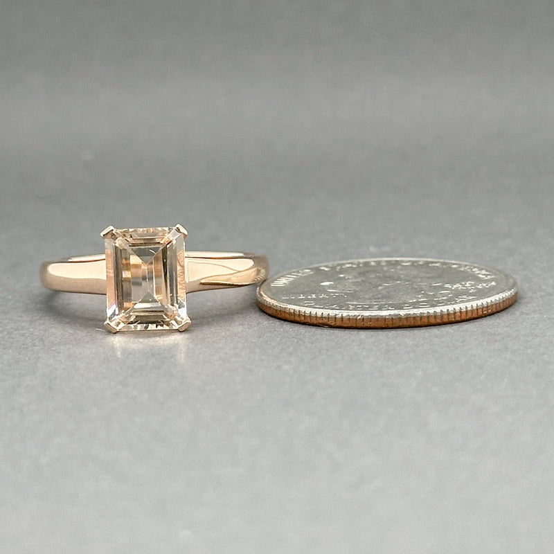 Estate 10K R Gold 1.85ct Morganite Ring - Walter Bauman Jewelers