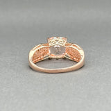 Estate 10K R Gold 2.87ct Morganite & 0.15ctw Light Pink & H - I/SI1 - 2 Diamond Ring - Walter Bauman Jewelers