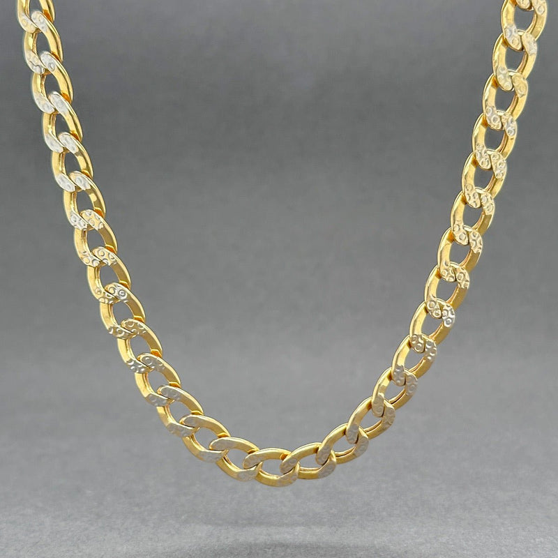 Estate 10K TT Gold 6.44mm 24” Curb Link Chain - Walter Bauman Jewelers