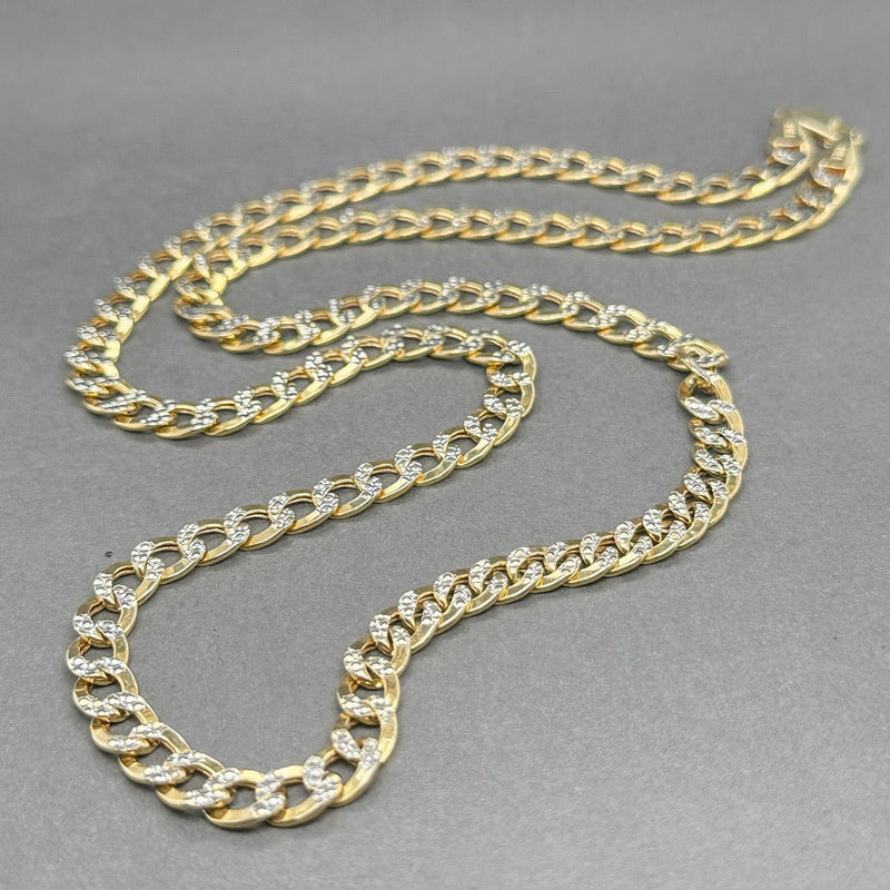 Estate 10K TT Gold 6.44mm 24” Curb Link Chain - Walter Bauman Jewelers