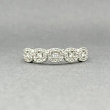 Estate 10K W Gold 0.09ctw H-I/VS2-SI2 Diamond Anniversary Ring - Walter Bauman Jewelers