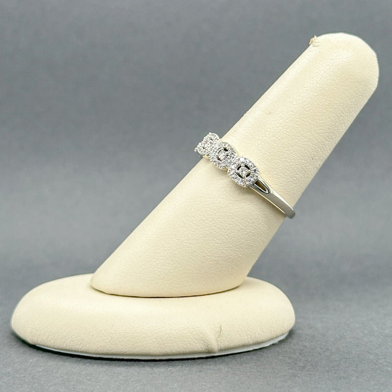 Estate 10K W Gold 0.09ctw H-I/VS2-SI2 Diamond Anniversary Ring - Walter Bauman Jewelers