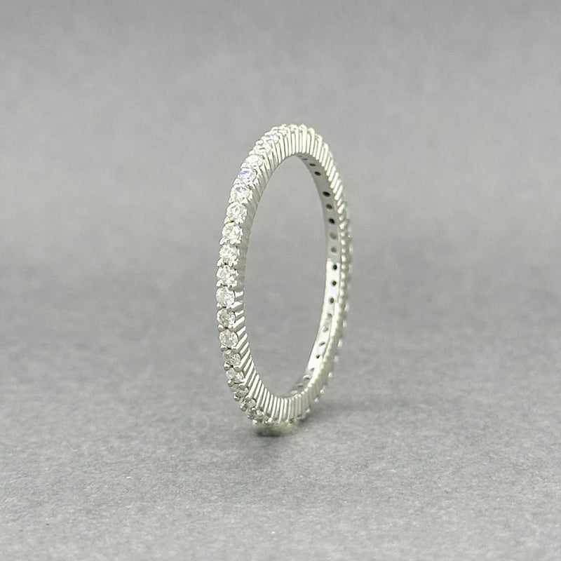 Estate 10K W Gold 0.32ctw H - I/SI1 - 2 Diamond Eternity Ring - Walter Bauman Jewelers