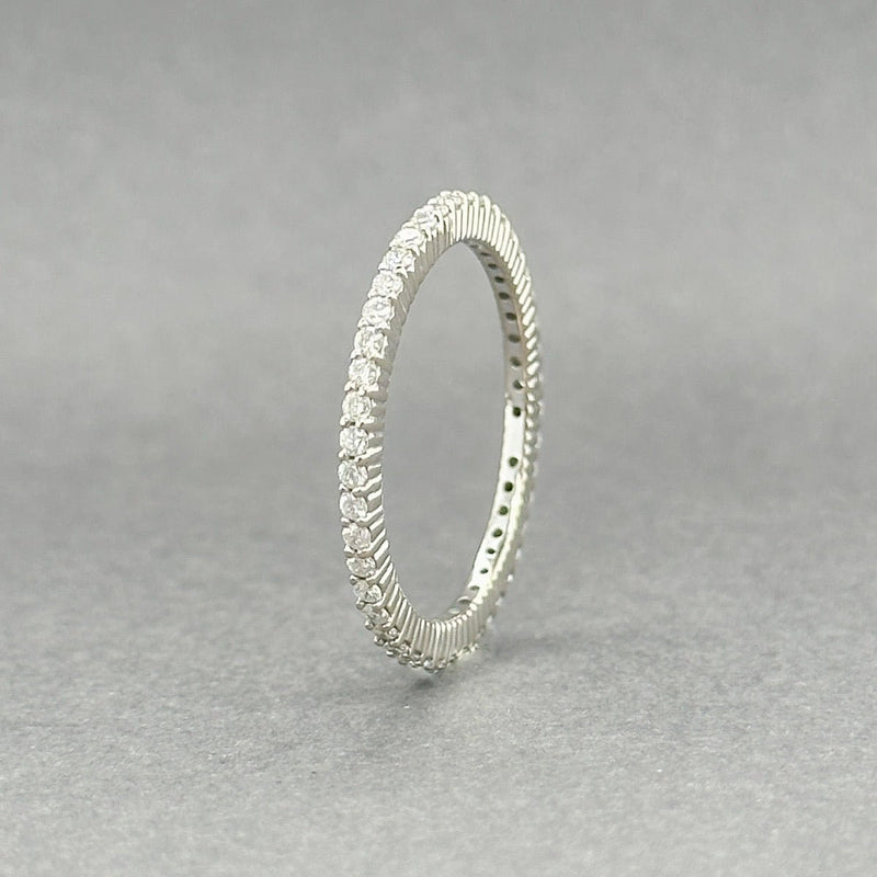 Estate 10K W Gold 0.32ctw H - I/SI1 - 2 Diamond Eternity Ring a - Walter Bauman Jewelers