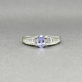 Estate 10K W Gold 0.47ct Tanzanite & 0.22ctw G - H/SI1 - I1 Diamond Ring - Walter Bauman Jewelers